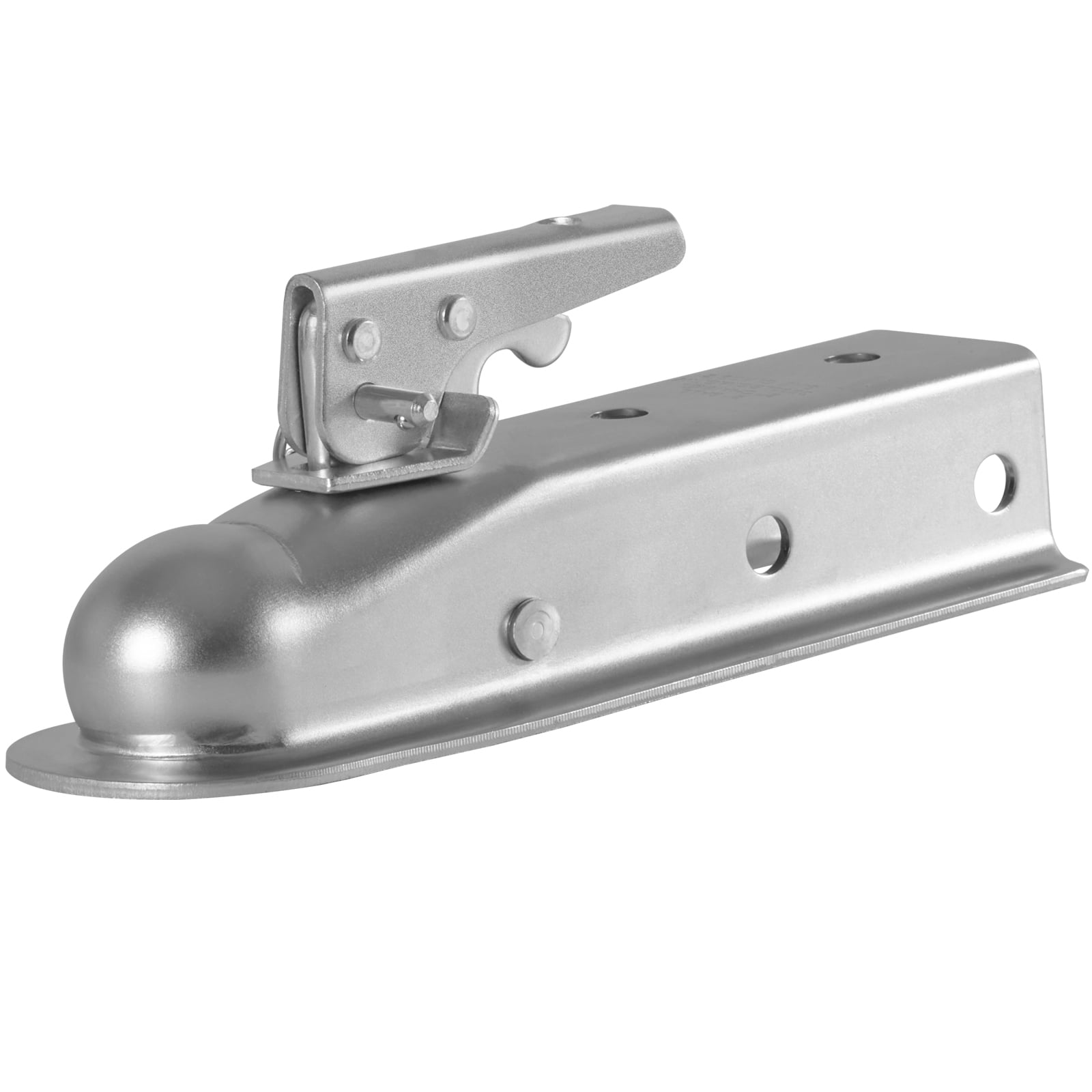 KFFKFF Straight Trailer Connector, Compatible with 2" Hitch Ball, 2" Channel Width, 3500 lbs Load Capacity, Durable Trailer Hitch Coupler for Towing Sedans,SUVs, with a Zinc-Coated Exterior