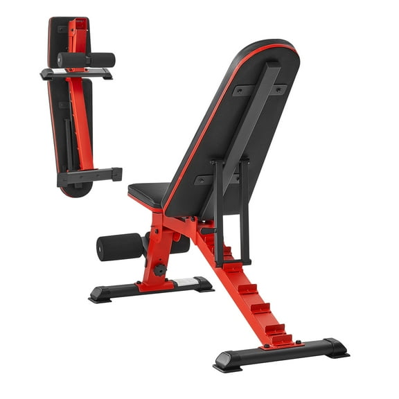 KFFKFF Strength Training Bench, 1200lbs Robust and Steady Bench Press for Comprehensive Body Exercise, Modifiable Fitness Sit up Bench for Home Gym, Flat Bench with Swift Folding & Speedy Adjustment