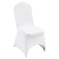 thumbnail image 1 of KFFKFF Stretch Spandex Folding Chair Covers, Universal Fit with Arched Front Design, Removable and Washable Slipcovers for Events, Weddings, Banquets, Parties, Celebrations, and Dining (100PCS White), 1 of 9