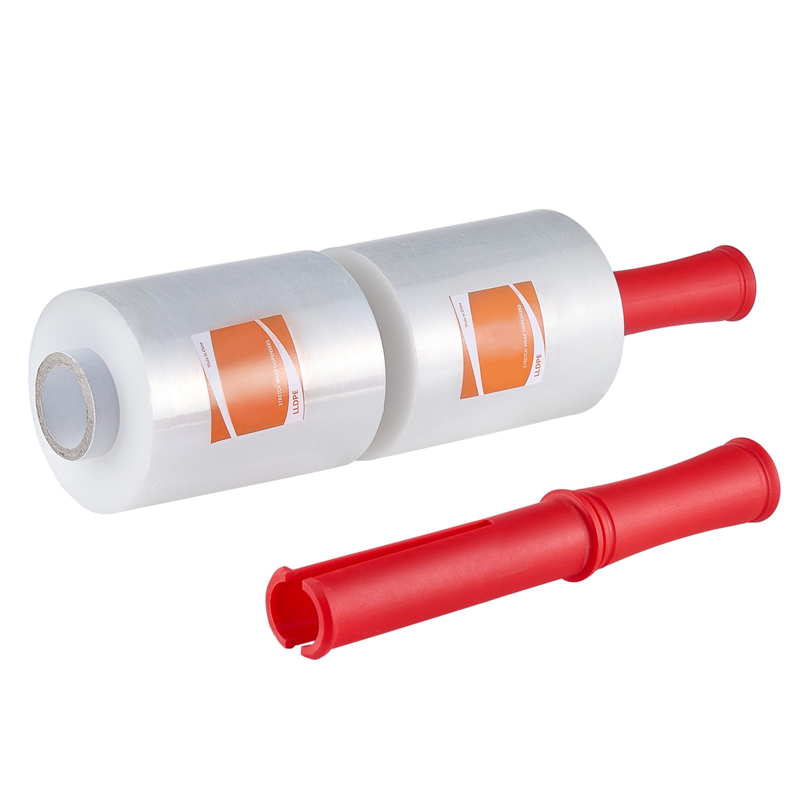 KFFKFF Stretch Wrap, 5 inches x 1000 feet, Dual Pack, 80 Gauge Robust Clear Long-lasting Shrink Wrap Roll, High Capacity Shrink Film Stretch Wrap for Pallet Packaging Transport Relocation