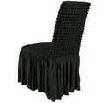 thumbnail image 1 of KFFKFF Stretchable Spandex Chair Covers, Universal Fit Chair Skirt Cover, Easy-to-Clean Protective Slipcovers, Suitable for Weddings, Holidays, Banquets, Parties, Celebrations (Set of 4, Black), 1 of 9