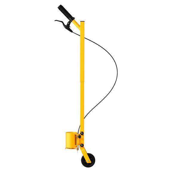 KFFKFF Striping Line Painting Wand 4" Heavy-Duty Wheel Marking Tool, Designed for Ground Marking, Parking Areas, and Fields, Lightweight and Easy to Maneuver,Works with Inverted Striping Paint,Yellow