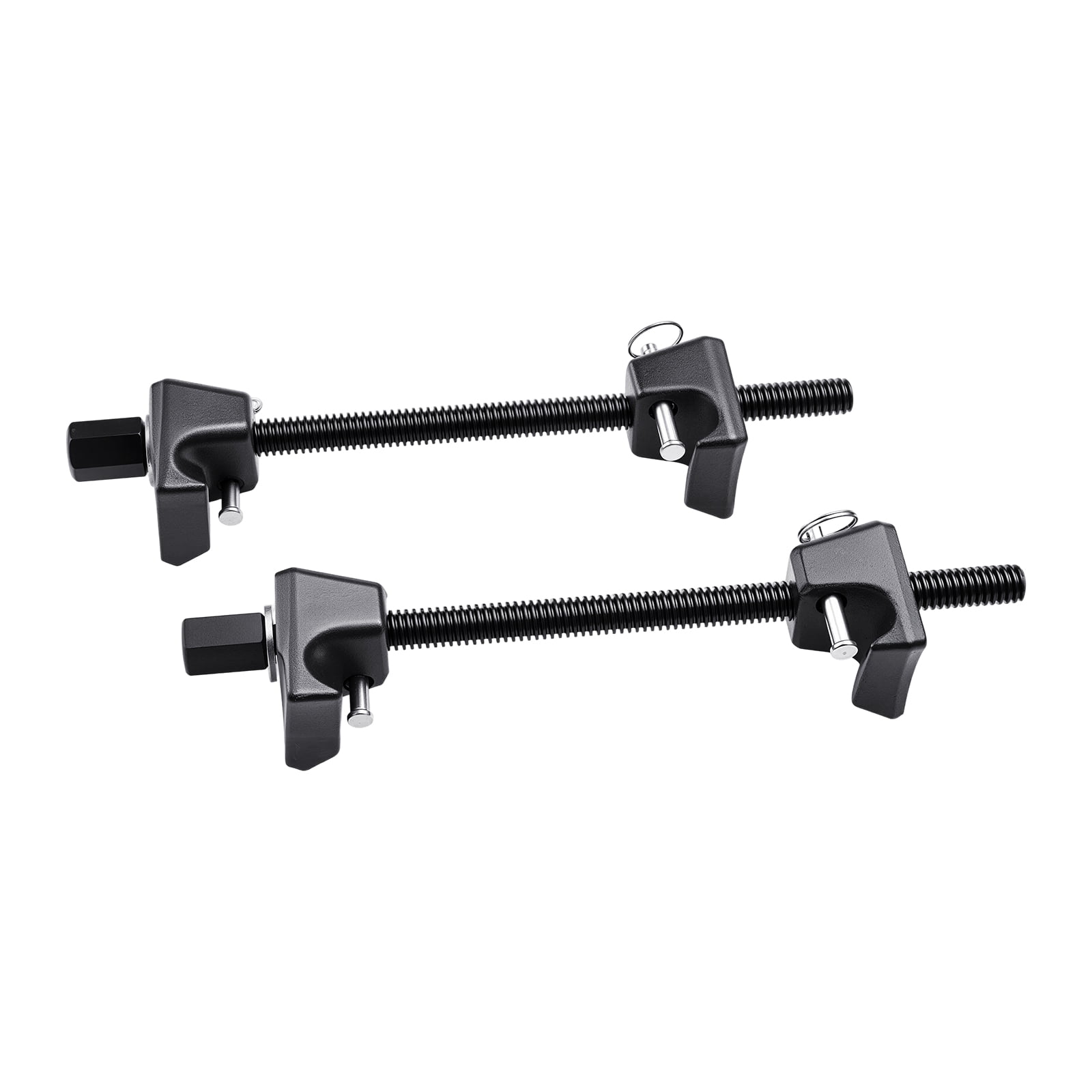 KFFKFF Strut Spring Compressor, Set of 2, Durable Coil Spring Tool with 10.4-Inch (256 mm) Range, Compatible with 0.86-Inch (22 mm) Hex Sockets, Suitable for Cars, Trucks, and Motorcycles, Black