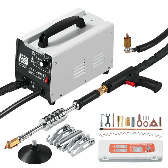 KFFKFF Stud Welder Dent Repair Kit, 1.8KW Spot Welder with Auto/Manual Modes & 7 Functions, 110V Auto Body Spot Welding Machine for Car and Truck Dent Repair