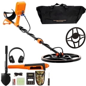 KFFKFF Submersible Metal Finder, 12" Search Coil, Expert-Level Gold Seeking Device, Height-Adjustable 39-50 in, Features 7 Detection Modes, DSP Technology, Bluetooth Connectivity, and IP68 Rating