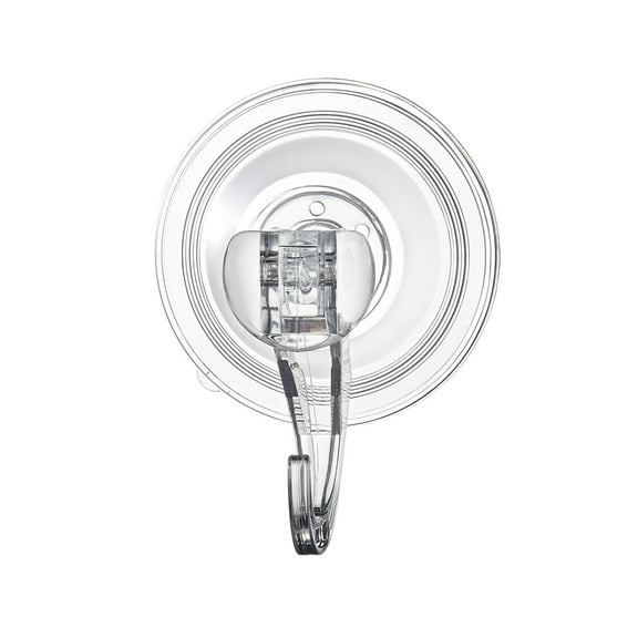 KFFKFF Suction Cup Hooks 6 Pack, 2.76 x 3.54 x 1.57 inch, 10 lbs Capacity, Clear Reusable Wall Hooks for Loofah, Towels, Glass, Windows, Kitchen, and Bathroom