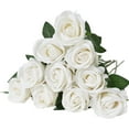 thumbnail image 1 of KFFKFF Synthetic Blooms, Set of 60 Lifelike White Foam Imitation Roses, White Counterfeit Bridal Shower with Stalks for Custom Wedding Bouquets, Household Centerpiece Designs, 1 of 9