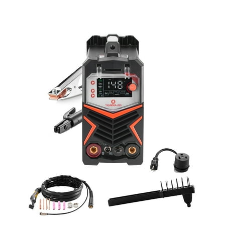 KFFKFF TIG Welder, 200A 6-Function Aluminum Welding Machine (LED Display) - AC TIG/DC TIG/AC Pulse TIG/DC Pulse TIG/Spot TIG/MMA(Stick), 110&220V Dual Power Synergic Control IGBT Welding Instrument