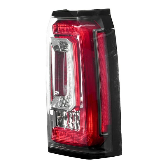 KFFKFF Tail Light Assembly Compatible with GMC Yukon/Yukon XL 2015-2020, Left Driver Side Rear Brake and Signal Lamp with LED and Halogen Bulbs, Replacement for #84536242, GM2800268
