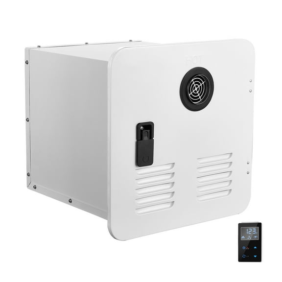 KFFKFF Tankless Water Heater for RV, Immediate Hot Water Supply with 15 x 15 inches White Door and Remote Control, 55000BTU Enhanced Comfort Level, Perfect for Regular Use by RV Families