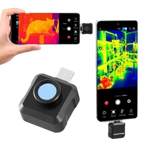 KFFKFF Thermal Imaging Camera for Android, 320 x 240 TISR Resolution, 25Hz Refresh Rate Infrared Imager for Smartphones and Tablets, 160 x 120 IR Resolution, -4F to 1022F with 15 Color Palettes