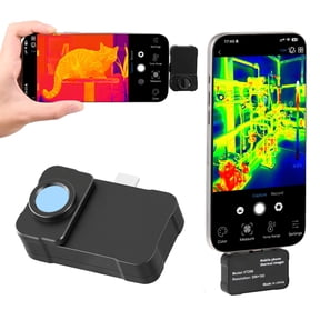 KFFKFF Thermal Imaging Camera for Android & iOS, 512 x 384 High Resolution with Macro Lens, 25HZ Refresh Rate Infrared Imager for Smartphones and Tablets, 256 x 192 IR Resolution, -4F to 1022F