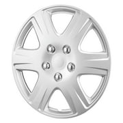KFFKFF Tire Rim Cap, 15-inch Size, Robust & Long-lasting Anti-Scratch Wheel Cover with Snap-On & Valve Opening, ABS & PC Wheel Cap with Superior Firmness & Minimal Air Resistance