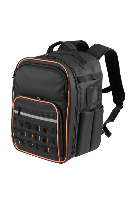 Tool Backpack with 49 Pockets, Durable Storage Organizer for Tools, Work Bag with Laptop Slot and Reinforced Base, Ideal for Electricians and Repair Technicians