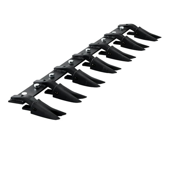 KFFKFF Tooth Bar for Buckets, 53'', Robust Tractor Bucket Teeth Bar Suitable for Sub-Compact Tractor Loader, Can Bear Loads up to 4560 lbs, Appropriate for Bucket Cutting Edges of 1/2'' or Less