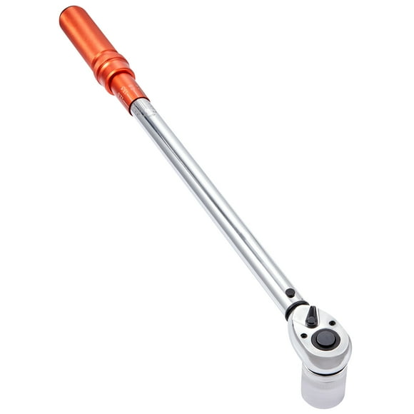 KFFKFF Torque Wrench Kit, 1/2-inch Drive, Adjustable 20-250ft.lb/34-340n.m, Dual-Direction, Includes Adapters and Extension Rod, Mechanical with Dual Range Scales