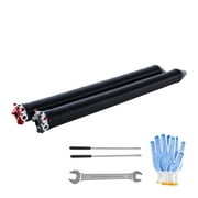 KFFKFF Torsion Springs for Garage Doors, Set of Two, 0.234 x 2 x 28 inches, 16000 Lifespan, Electroplated Black for Substitution, Garage Door Springs with Anti-Slip Winding Rods