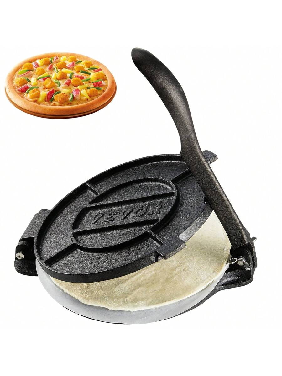 Tortilla Presse Aus Gusseisen 25cm - Für Tortillas, Roti & Tacos
