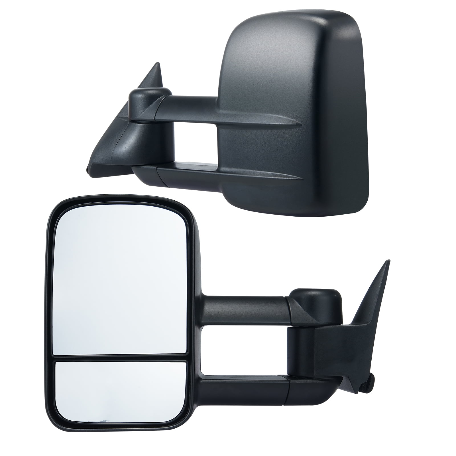 A-Premium Driver Side Power Door Mirror - Fits 1985-1998 Chevy Astro & GMC Safari (Black, Manual Fold)