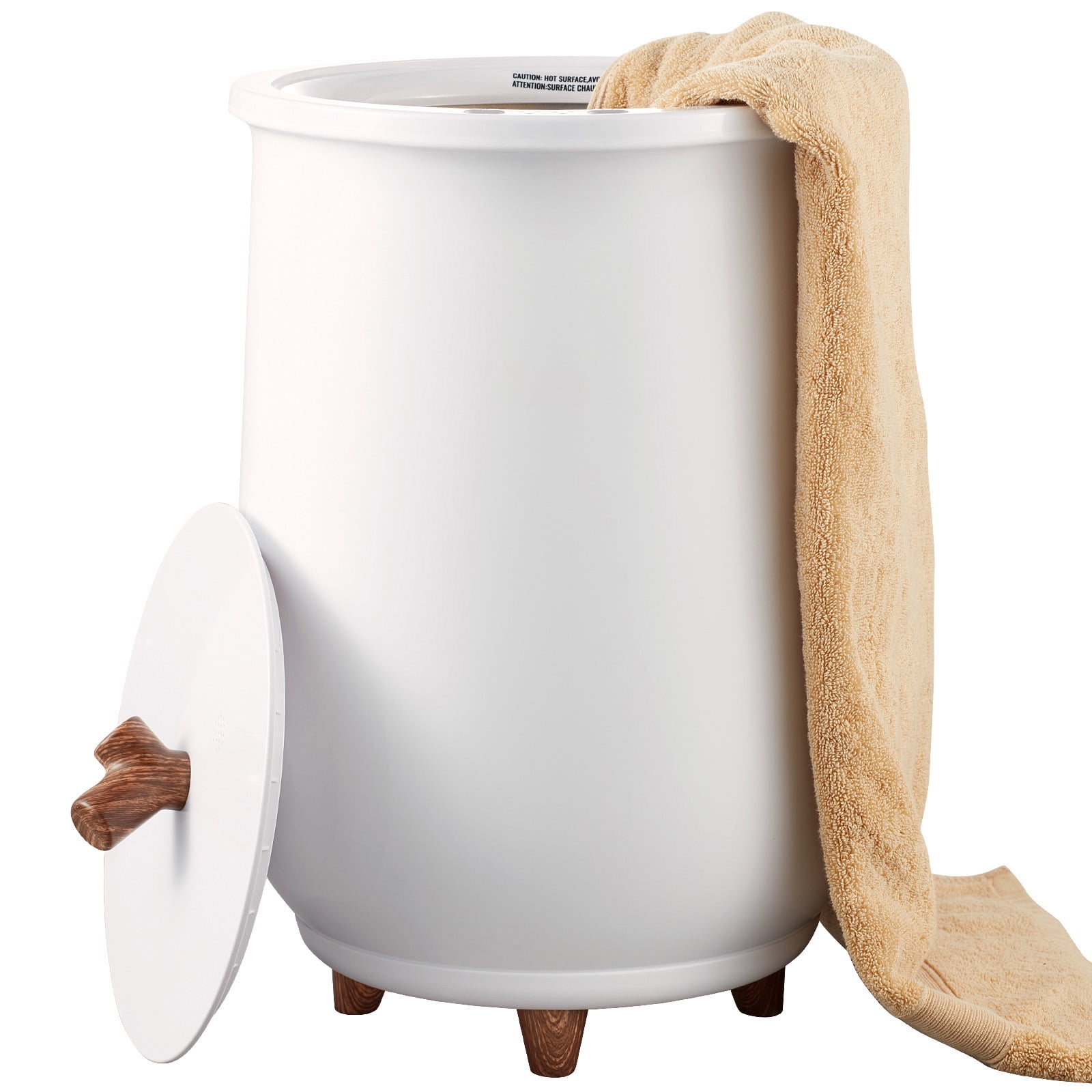KFFKFF Towel Heating Bin, 20L Capacity for Spacious Bathroom Use, Automatic Turn-off Feature, 4-Setting Timer for Heating Two 40"x70" Large Towels, Bathrobes or Blankets, ETL & FCC Approved
