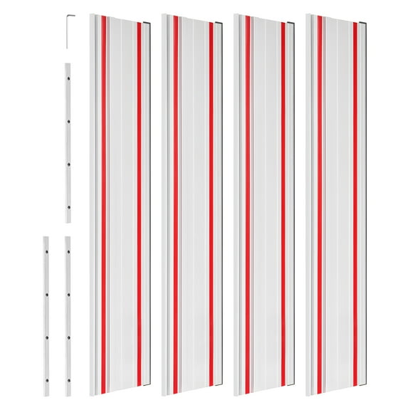 KFFKFF Track Saw Guide Rail Kit, 110-Inch Cutting Range, Includes 4 x 27.5 in Aluminum Guide Rails and 3 Connectors, Compatible with Various Track Saws, Ideal for Woodworking Applications