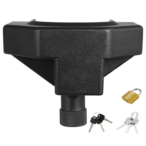 KFFKFF Trailer Hitch Lock Kit, Compatible with 2-5/16 in Couplers, Durable Anti-Theft Ball Lock with 3 Keys & Padlock, Resistant to Prying and Impact, Suitable for RVs, Boats, and Trailers