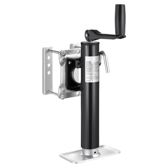 KFFKFF Trailer Support, 2000 lbs Active Load Bearing, Robust Swivel Attachable Trailer Support, 10" Elevation Trailer Support Post with Handle for RV Trailer, Equine Trailer, Functional Trailer