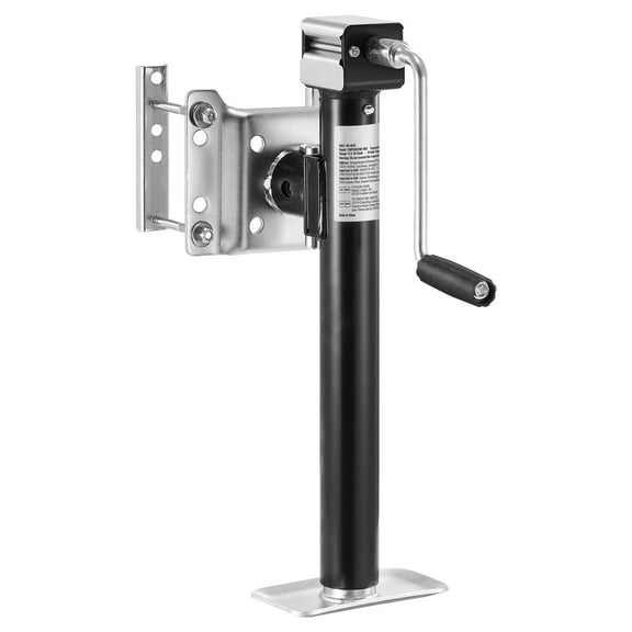 KFFKFF Trailer Support, 5000 lbs Active Load Bearing, Robust Swivel Attachable Trailer Support, 14.3" Elevation Trailer Support Stand with Lever for Recreational Vehicle Trailer, Equestrian Trailer