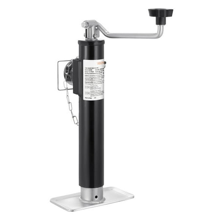 KFFKFF Trailer Support, Capable of 2000 lbs Active Load, Swivel Trailer Support with Weld-on Pipe Mount, 10" Elevation Trailer Support Stand with Handle