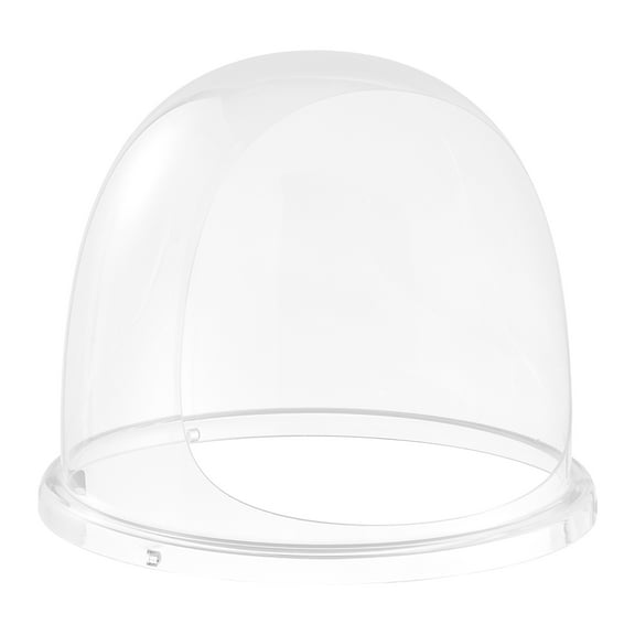 KFFKFF Transparent Acrylic Dome Cover for Cotton Candy Machines, Protective Bubble Shield Compatible with 15-Inch Bowls, Ideal for Parties and Shops, Features Bottom Groove Design