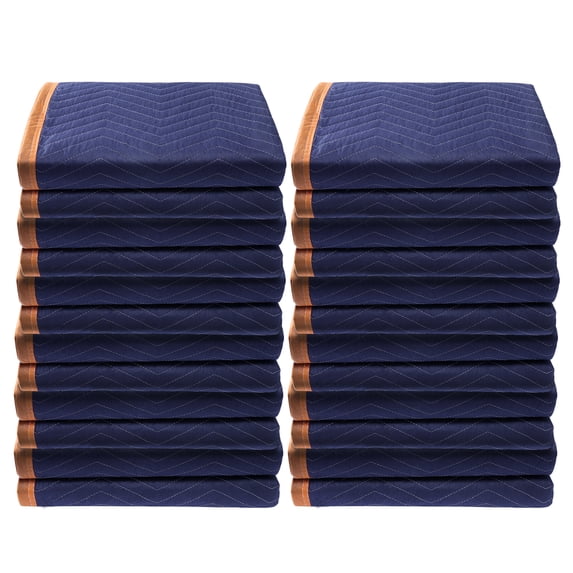 KFFKFF Transporting Covers, Dimensions 80" x 72", Weight 35 lbs/dz, Set of 12, Expertly Crafted from Non-Woven Material & Repurposed Cotton, Robust Pads for Movers, Ideal for Safeguarding Furniture