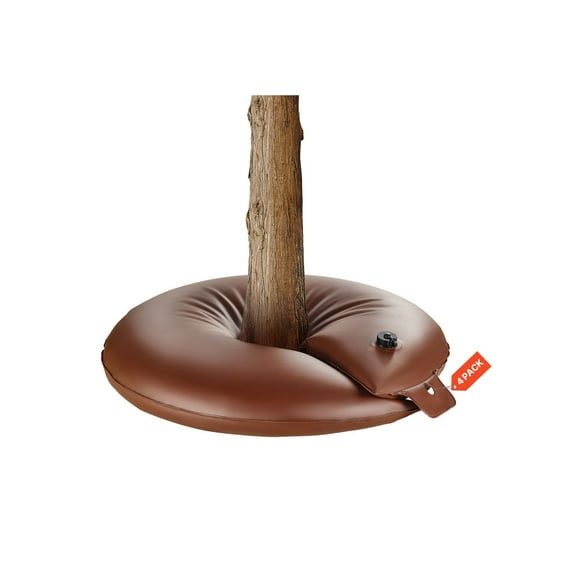 KFFKFF Tree Hydration Circles, Set of 4, 16-Gallon Tree Hydration Sacks, 6-9 Hour Gradual Dispensing, Reusable Plant Hydration Bags, Water Conservation, Robust Watering Mechanism