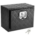 thumbnail image 1 of KFFKFF Truck Underbody Storage, 18" x 12" x 14" Pickup Stowage Unit, Robust Aluminum Diamond Plate Toolbox with Lock and Keys, Weatherproof Trailer Stowage Unit with T-Handle Latch for Truck, Van, 1 of 9