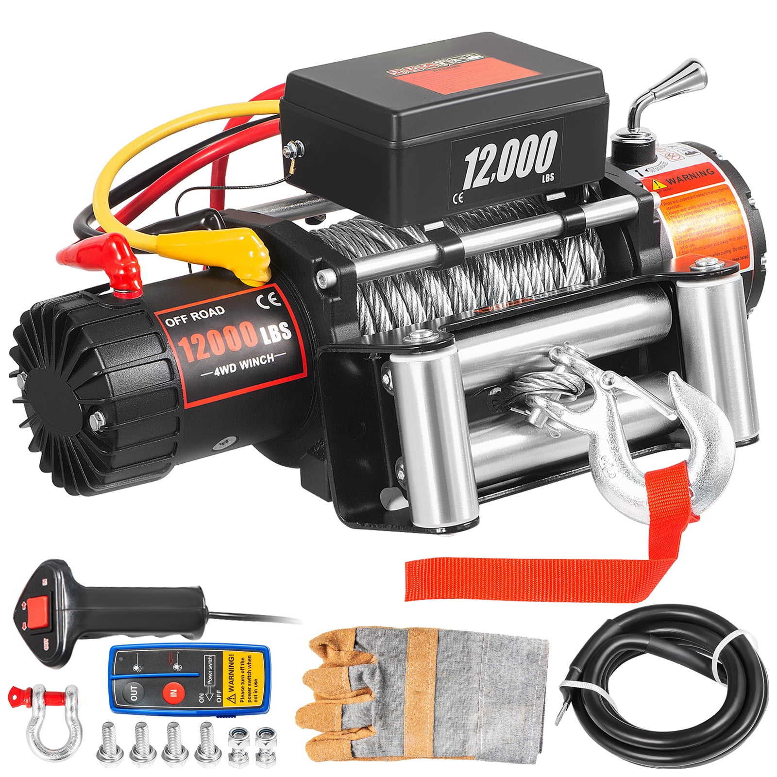 APAREJO ELEC. 907KG.12V-CABLE 5,1MM X 9 MT-0.4HP - Yanos Industrial
