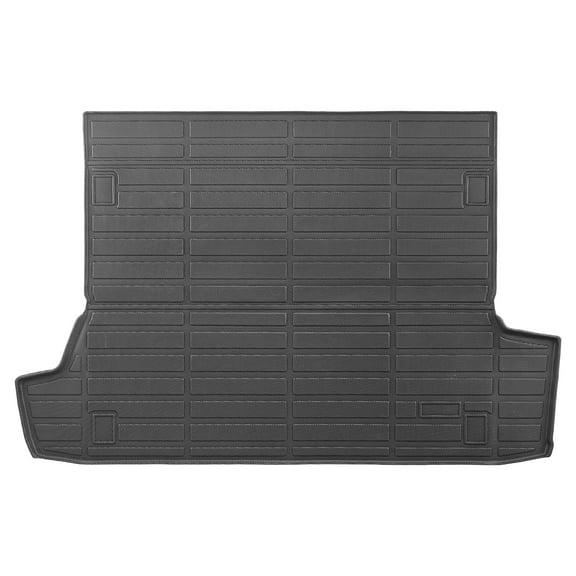 KFFKFF Trunk Mat, Suitable for Toyota 4Runner 7 Seater 2010-2024 without Slide Tray, Accurate Fit Cargo Mat for SUVs, TPE Trunk Guard Substitute, Black (1PCS)