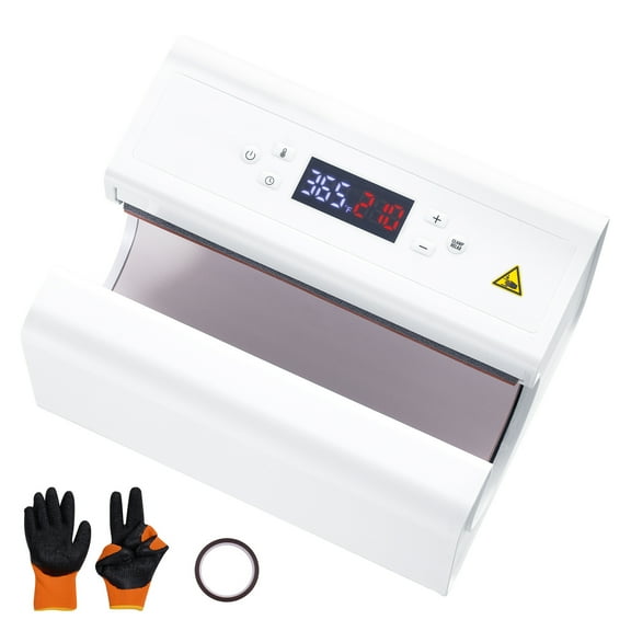 SKYSHALO Tumbler Heat Press Device, Quick and Uniform Heating for 11-30oz Sublimation Drinkware, Includes Tape and Glove, Adjustable Temperature and Timer, Suitable for Tumblers, Cups, Mugs, White
