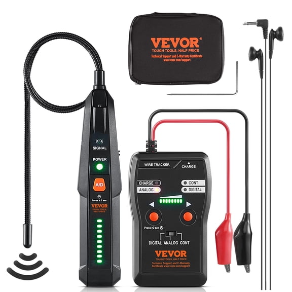 KFFKFF Underground Cable Locator 6.5 FT Max. Detection Depth Wire Break Detector for Pet Fence Buried Sprinkler Valve and for Locating Irrigation Tone Generator Kit