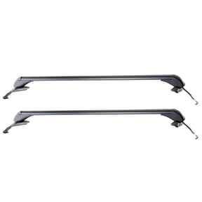 KFFKFF Universal Roof Rack Cross Bars, Suitable for Vehicles Without Raised Rails or Flush Rail, 165 LBS Load Capacity, Lockable Aluminum Crossbar for Rooftop Luggage and Canoe