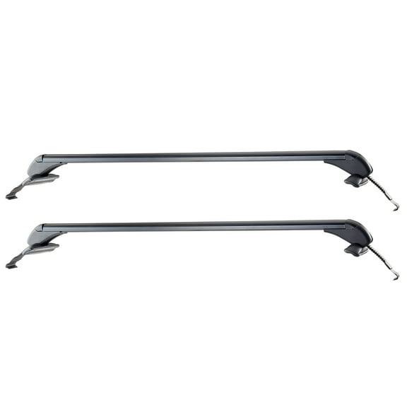 KFFKFF Universal Roof Rack Cross Bars, Suitable for Vehicles Without Raised Rails or Flush Rail, 165 LBS Load Capacity, Lockable Aluminum Crossbar for Rooftop Luggage and Canoe