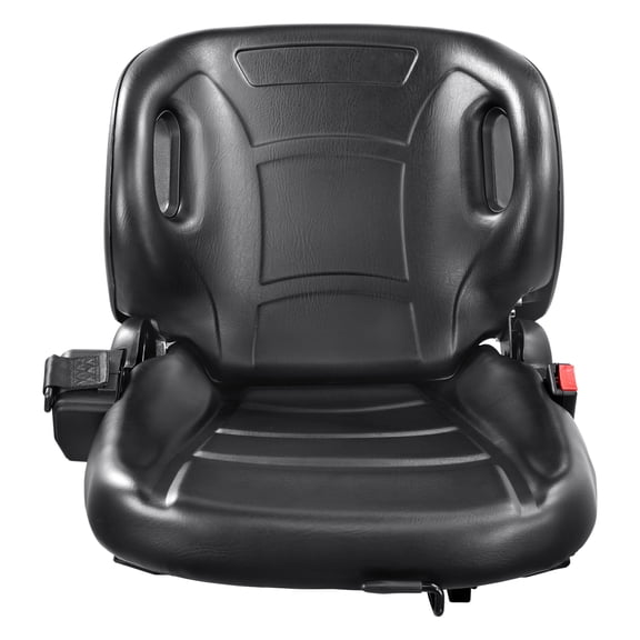 KFFKFF Universal Seat for Forklifts and Tractors, Features Adjustable Back Angle, Micro Switch, and Safety Belt, Comfortable Wrap-around Design Suitable for Loaders and Excavators