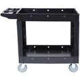 thumbnail image 1 of KFFKFF Utility Service Cart 550lbs Rolling Cart with 360° Swivel Wheels 2 Shelf, 1 of 9