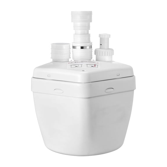 KFFKFF Utility Sink Pump, 1 HP, 2200 GPH with 3 Inlets and 1 Outlet, 36 ft Max Lift, Durable Cast Aluminum Motor, Macerating System for Sink, Shower, Wash Bin, Urinal, Kitchen, and Basement
