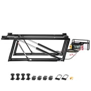 KFFKFF Portable Car Lift,5000 lbs Load Bearing, 3-Stage Height Adjustment up to 29.8", Remote Operated, Safety Lock Feature, Portable Design with 4 Sturdy Columns & 4 Rubber Support