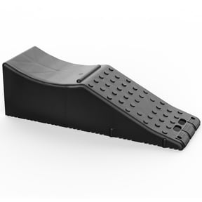 KFFKFF Vehicle Ramp, Single Unit Low-lying Auto Service Ramp, 20000 lbs/10 ton Load Limit, 5.5" Elevation Auto Ramp, Robust Tire Ramp for Routine Car Care and Vehicle Upkeep