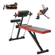 KFFKFF Roman Style Hyperextension Station, 300 lbs Capacity Adjustment Mechanism, Versatile Workout Gear for Glute, Hamstring, Lower Back, and Abdominal Exercises, Fitness Training Bench for Home Gym