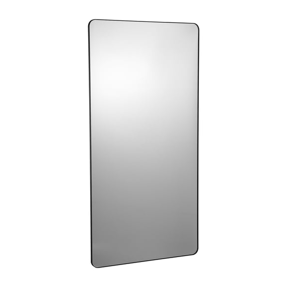 KFFKFF Wall Fixation Vanity Mirror, 0.15" in Thickness, 36" x 72" Reflective Surface with Aluminum Alloy Border & Shatter-Resistant Film, Resilient to Scratches, Comes with Z-Style Mounting Bracket
