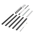 thumbnail image 1 of KFFKFF Wall Mounted Stair Handrail, 15ft Black Aluminum Indoor Railing, 250lbs Load Capacity, Industrial Hand Rail for Steps, Square Tube for Loft Porch Deck, 6 Sections, 1 of 9