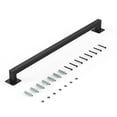 thumbnail image 1 of KFFKFF Wall Mounted Stair Handrail, 4ft Black Iron Indoor Railing, 250lbs Load Capacity, Industrial Hand Rail for Steps, Square Tube for Loft Porch Deck, 1 of 9