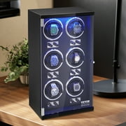 KFFKFF Watch Winder for 6 Automatic Watches with 6 Quiet Japanese Mabuchi Motors