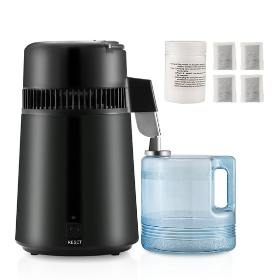 KFFKFF Water Distiller,Stainless Steel PBT, Black